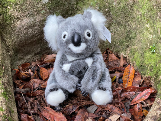 Sue the Koala with joey 10"